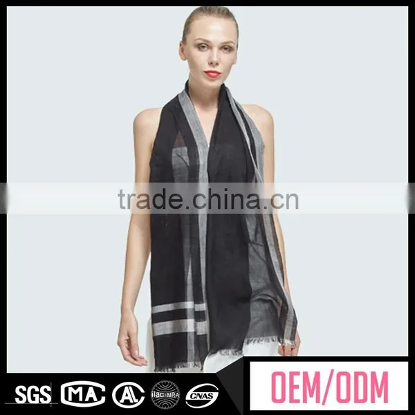 Hot Selling Solid Colour Linen Scarf With Good Price, Knitted Chevron Scarf Pattern, Custom Fashion Silk Printed Scarf photo-2