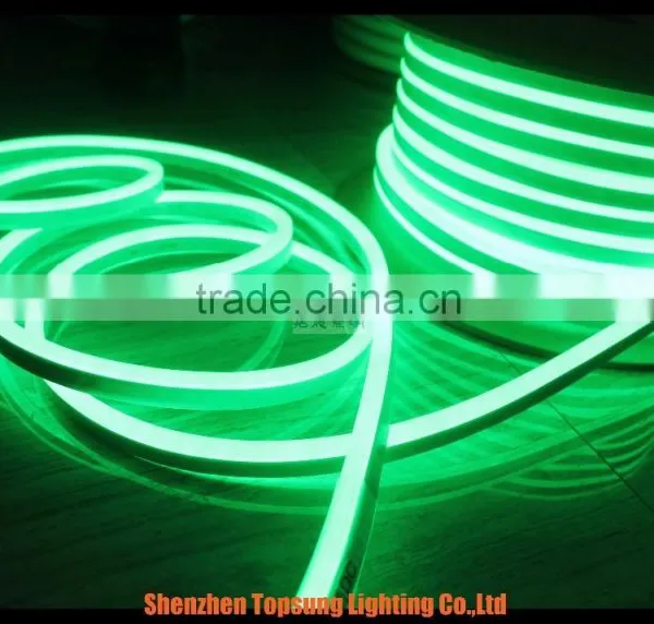 150' Spool 12v Hotsale Green Mini Led Neon Flex Rope Lights 8*16mm for Outdoor Decoration photo-2