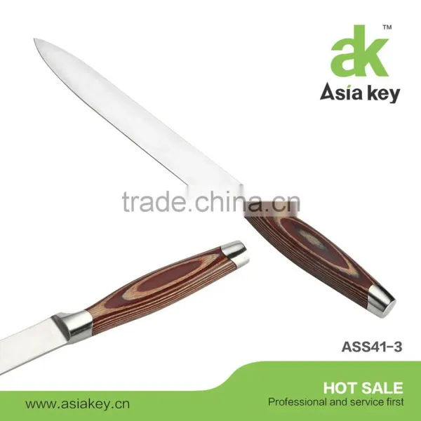 Sharp Blade Knife Set for Kitchen Wooden Handle Acrylic Block photo-3