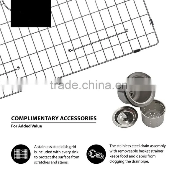 CUPC Approved 30 Inch Undermount Single Bowl 16 Gauge 304 Stainless Steel Kitchen Sink 3018R photo-5