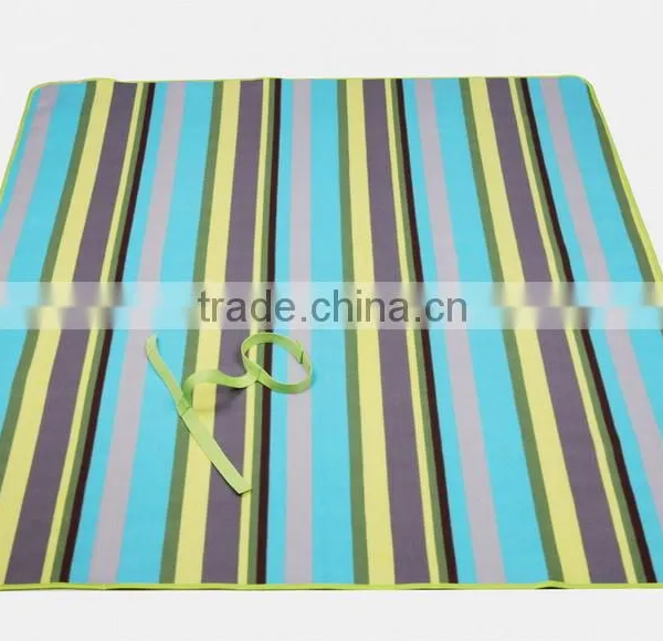 Picnic Blanket Striped Fleece Blanket photo-2