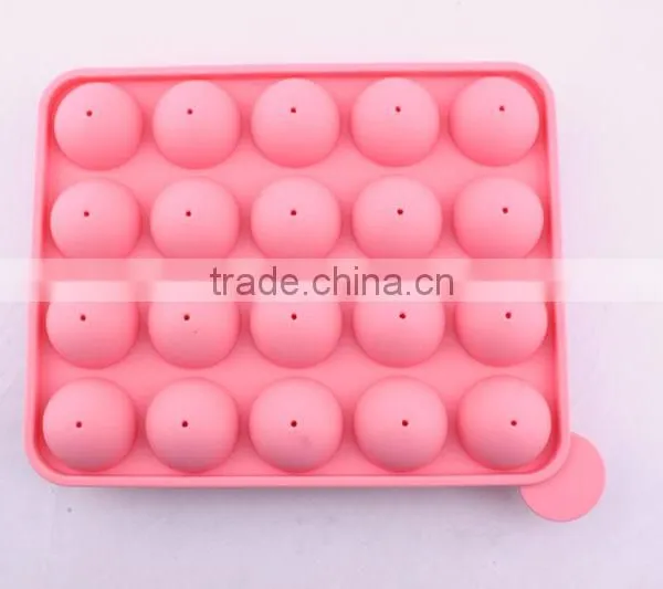 FDA&LFGB Standard Wholesale Made 20 Cave Silicone Lolipop Mold