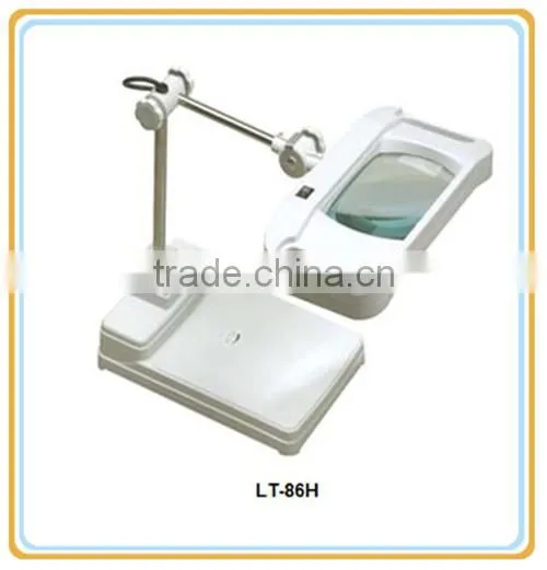 Skin Analyser Cleanroom Desktop 500mm Vertical Adjustable LED Illuminated Magnifier Lamp 5X photo-3