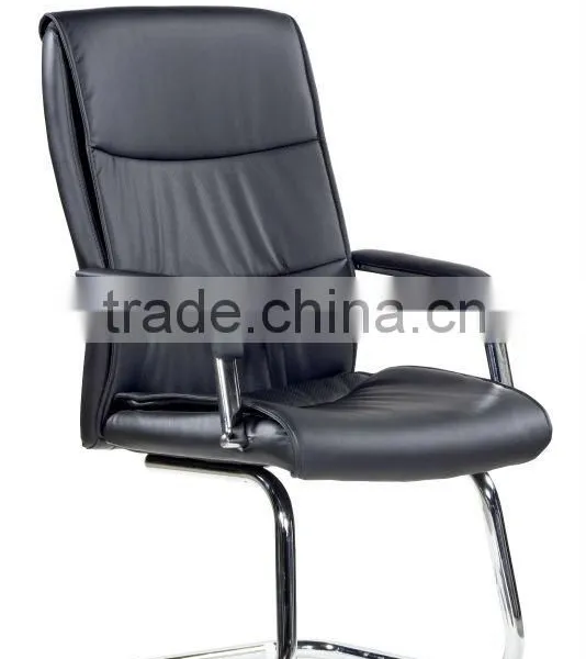 Black PU Middle Back Conference Chair / Office Chair /Visitor Chair AGS-6027