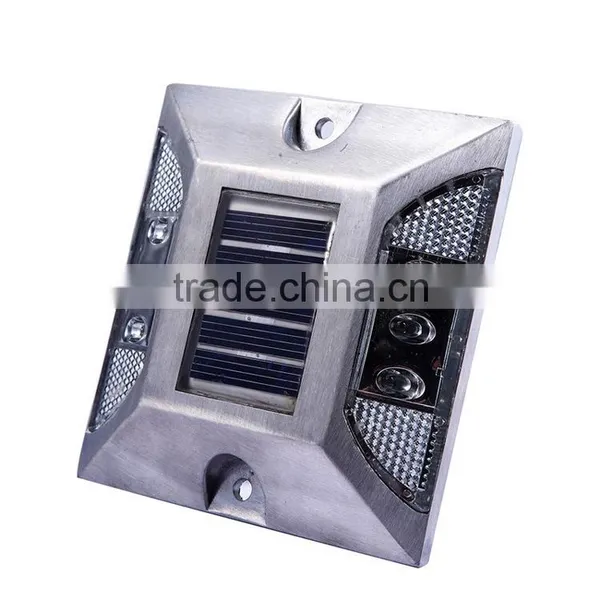 Battery Powered Blinking Led Road Stud Aluminum Solar Road Studs photo-3