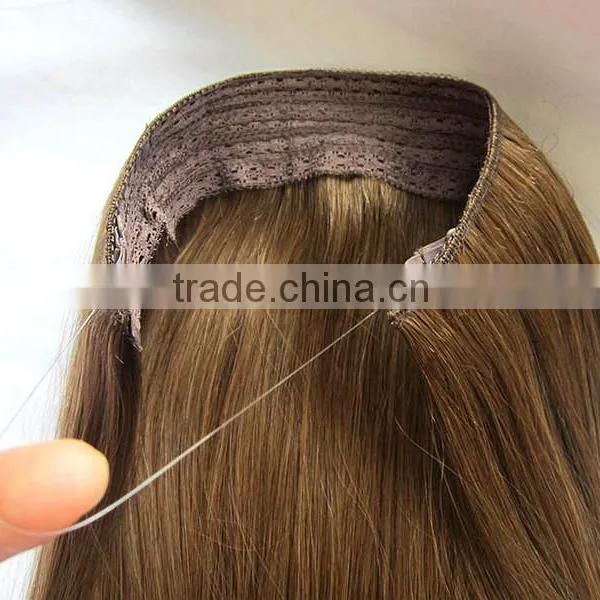 European Hair Extension 100 Human Hair Extension Flip In Halo Hair Extension photo-3