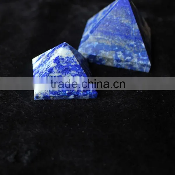 Beauteous High Quality Natural Lapis Lazuli Crystal Stone Pyramids For Sale Decor photo-2