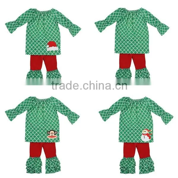 Little Girls Toddler Pretty Winter Holiday 2pc Remakes Kids Clothing Girls Boutique Outfit Christmas Kids Wear