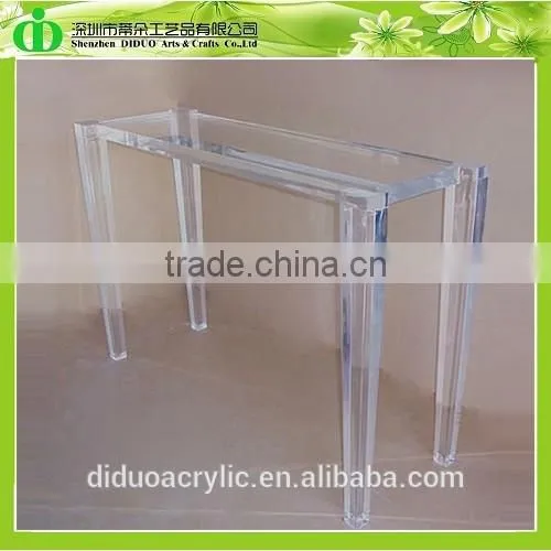 DDH-T124 Trade Assurance Clear Plexiglass Bedside Table