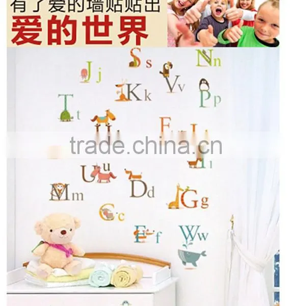 Kids Vinyl Alphabet Letter Wall Stickers