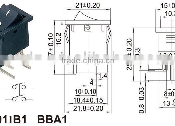 Toy Switch,4p IP54 Waterproof Rocker Switch With Lock,IP65 Waterproof 4p Locked Rocker Switch photo-3