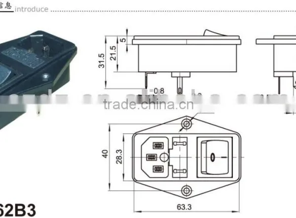 Chzjcz/125V AC Long Life Electric Push Button Micro Switch With CE, ROHS Certificate Rocker Switch photo-3