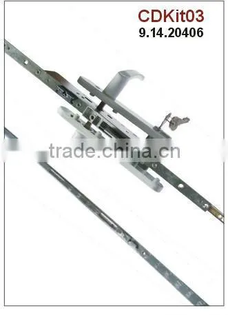 Hardware for PVC Window and Door- Multipoint Door Lock/Mortise Lock Window Handle Crescent Moon Lock, Sliding Roller Wheels photo-4
