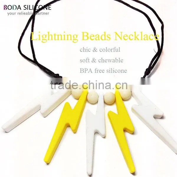 Baby Stuff Teething Necklace Safety Silicone Necklace photo-6