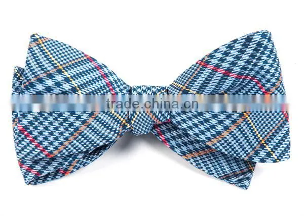 2016 Hot Sale Pantons Checkered Pattern Polyester Handmade Bowties for Men photo-4