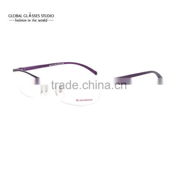 Extremely Light Red /Purple /Orange Wholesale Fashion Unisex Optical Eyeglasses Frame Made of Aluminum MOD1141 photo-2