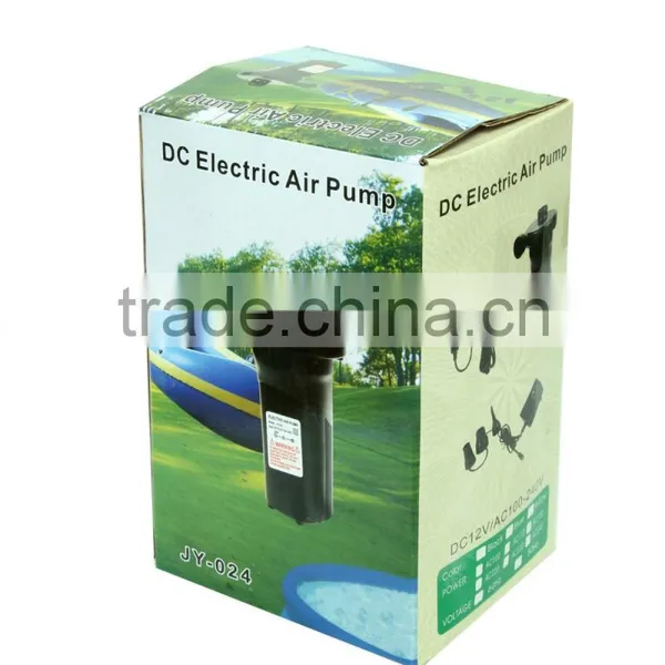 HY-JY-024 50W Portable Electric Air Pump DC 12V/AC 220V Inflator Air Pump photo-5