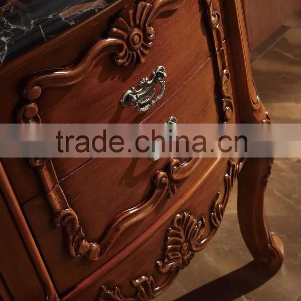 Old Hand Curved Bathroom Vanity With Vingage Mirror WTS1605 photo-6