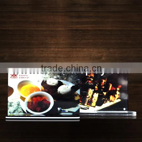 Clear Acrylic Ticket Holder Double Side Landscape With Custom Sizes photo-3
