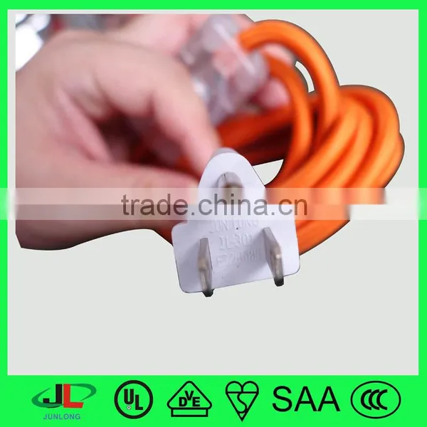 UL Fabric Extension Cord USA American Power Plug NEMA 5-15P Plug photo-3