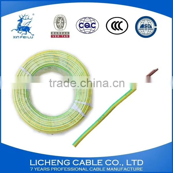 Mounting Wire PVC Insulated Copper Conductor Electrical Cable 16mm2 photo-4