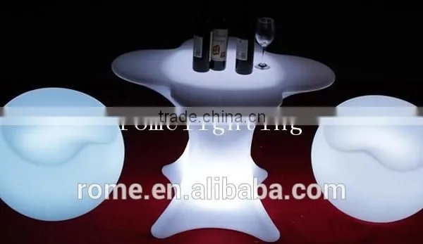 Color Change Bar Furniture Apple Stool Plastic Led Bar Stool photo-2