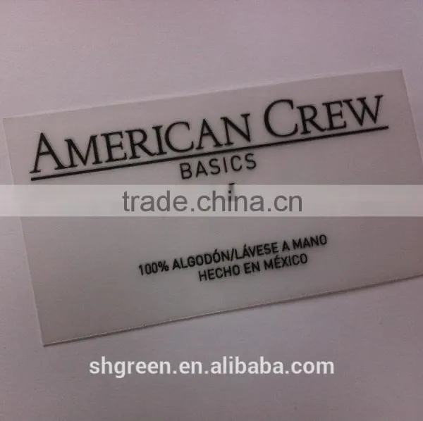 Transparent Film Size Heat Transfer Label Tags for T-shirt photo-6