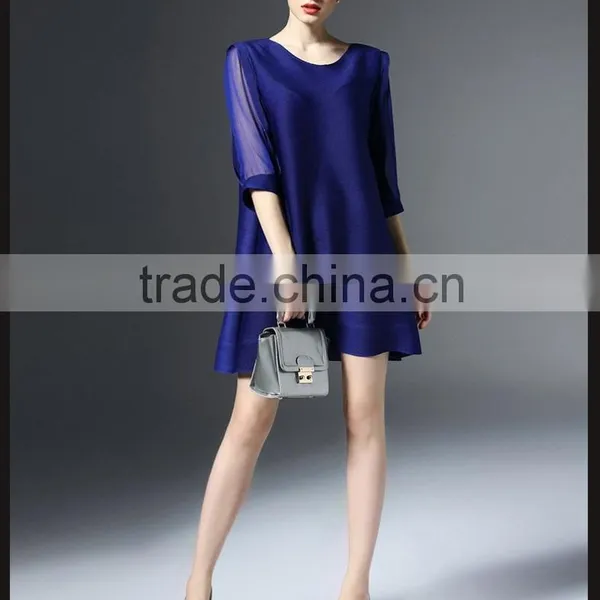 2016 New Fahion Women's Dress Lanternsleeves for the Evening Party photo-3