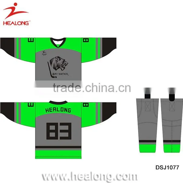 China Factory Custom Sublimaiton Ice Hockey Jersey Cheap Equipment photo-5