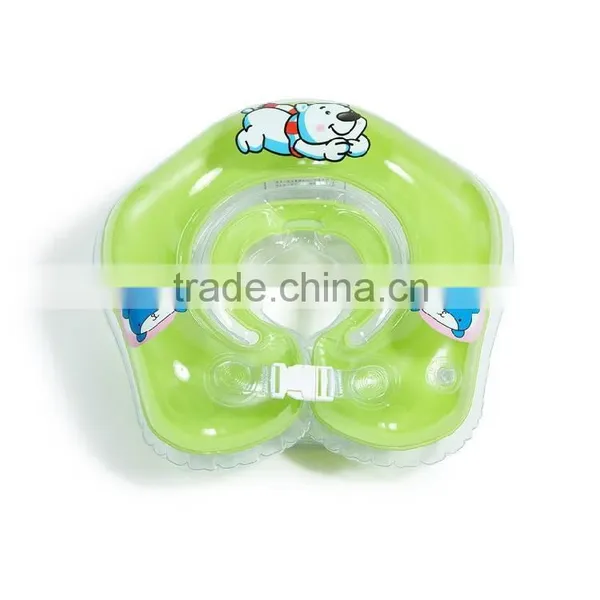 Wholesale Colorful Inflatable PVC Baby Swim Ring, Inflatable Baby Neck Ring