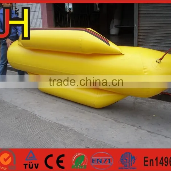 2016 Eye Catching 3 Person PVC Material Inflatable Banana Boat For Sale photo-4
