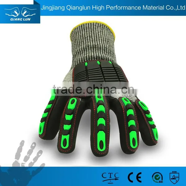 High Impact Proof Oil and Gas Safety Industrial Glove