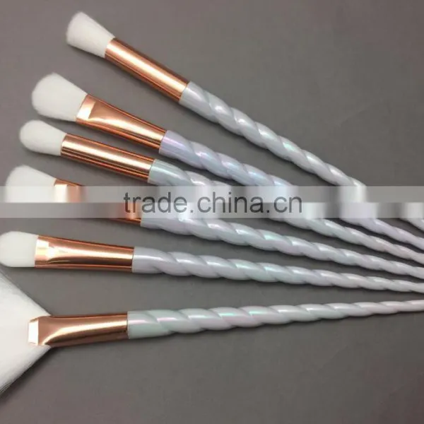 10PCS Makeup Brushes Gradient Color Spiral Handle Cosmetics Make up Tools photo-2
