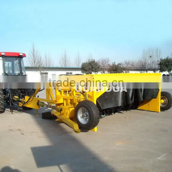 Compost machine tractor trailed windrow turner
