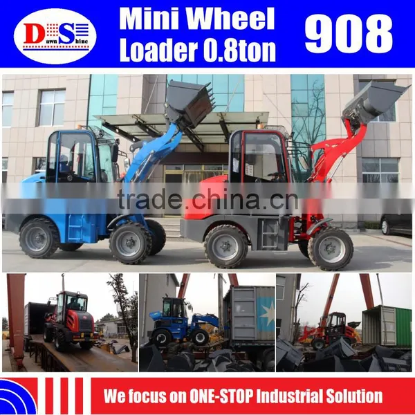 Low Price Mini Front Loader 800kg - Mini Wheel Loader ZLY908 ZL08 China Mini Loader photo-5