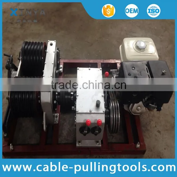 Double Capstan 5T Cable Pulling Winch With Gasoline Engine photo-3