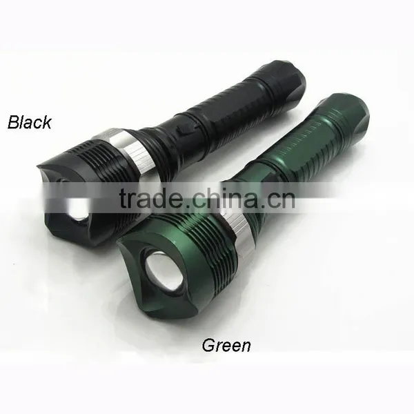High Quality Led Zoom Flashlight Rechargeable Aluminium Led Torch photo-3