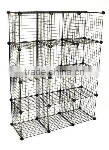 Mini Grid Clothes Organizer, 3-Foot by 4-Foot, Black photo-2