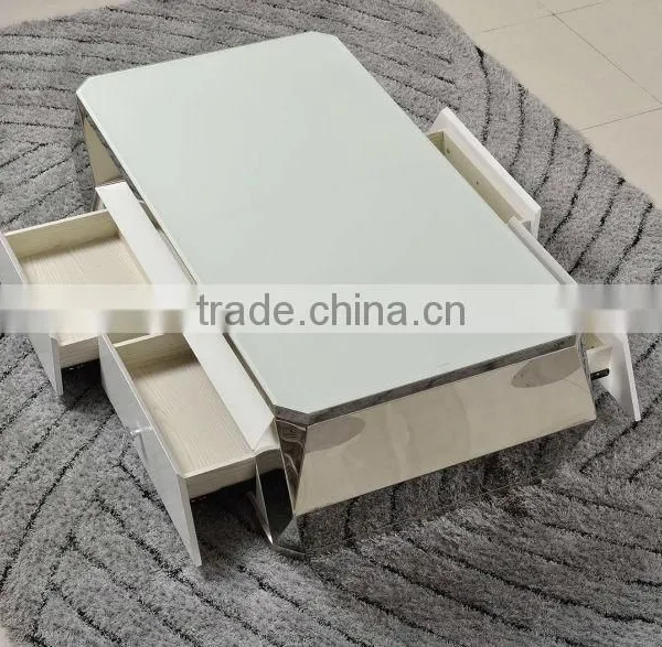 C371Stainless Steel Marble Top Dining Table photo-4