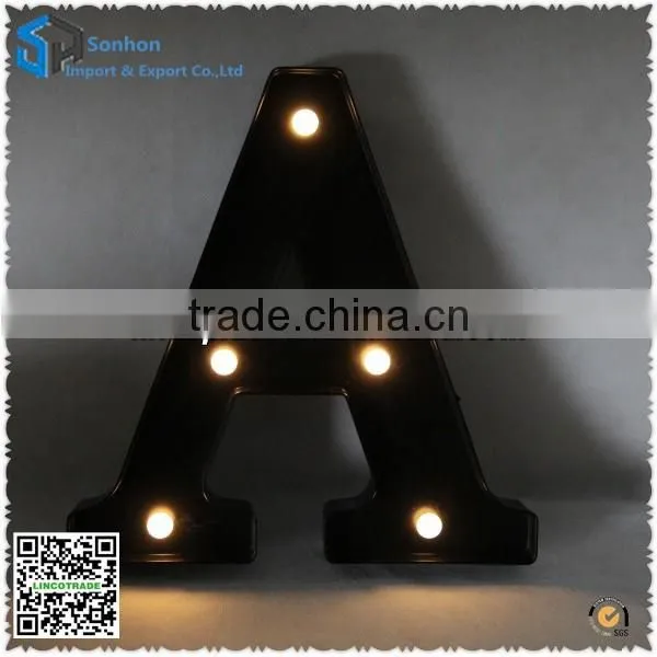 New Design Plastic LED Lighted Letters/ Letter" A" Decoration Bulb With Battery photo-2