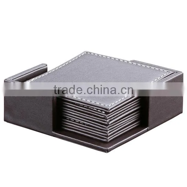 Double-faced Square Cup Mat, PU Leather of Insulation Pad photo-4