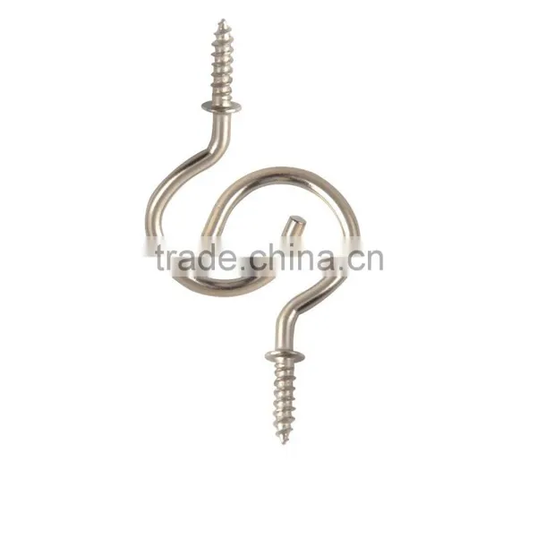 20 Pack 1-1/4inches Gold Plated Screw Cup Hook photo-6