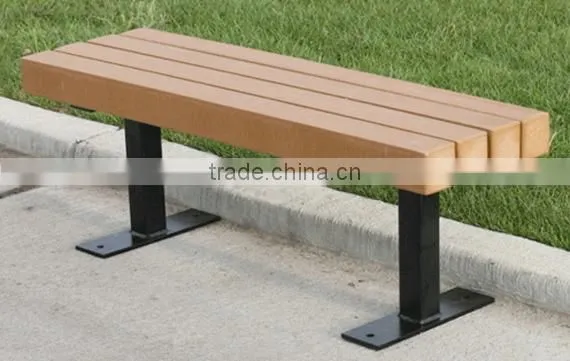 Outdoor Garden Double Backrest Wooden Benches photo-6