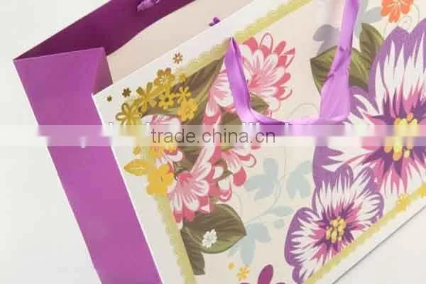 Flower Design Foldable Gift Bag / Shopping Paper Bag photo-5