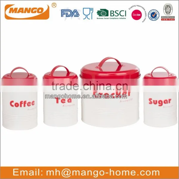 Set of 3 New Tea Coffee Sugar Kitchen Storage Canister Set photo-3