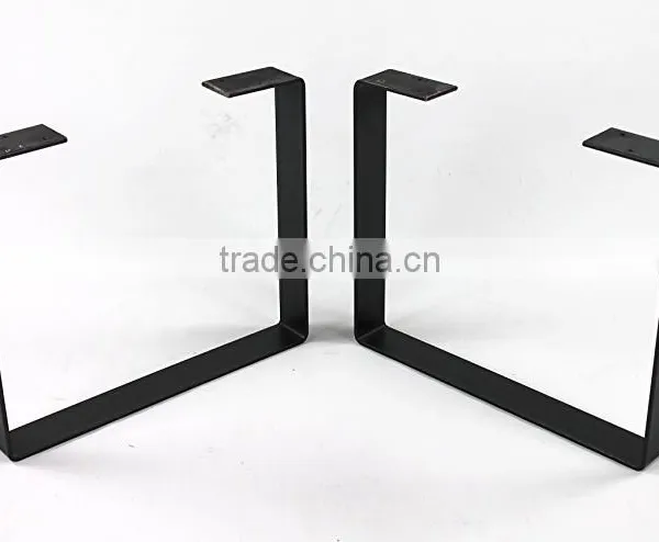 Online Sales Furniture Leg Type Antique Cast Iron Metal Table Base Black U Legs photo-2