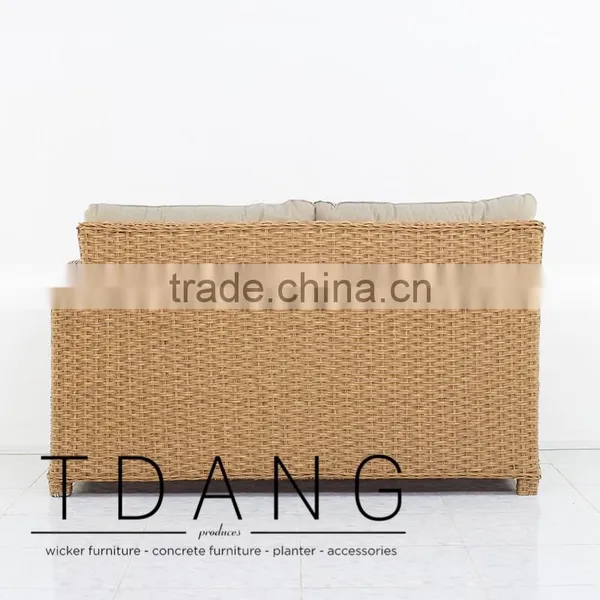 Camden Left Hand Wicker Bench - Vietnam Outdoor Furniture - Poly Rattan Furniture photo-5