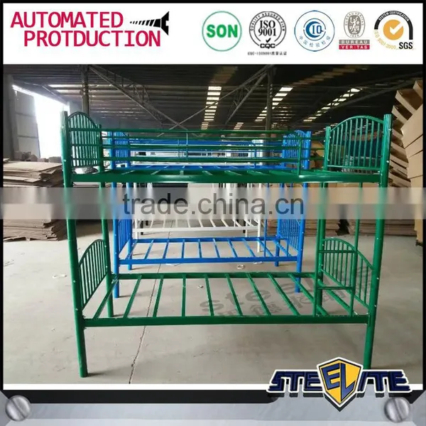 Discount Price Latest Metal Bed Designs Kids Double Deck Bed on Sale photo-4