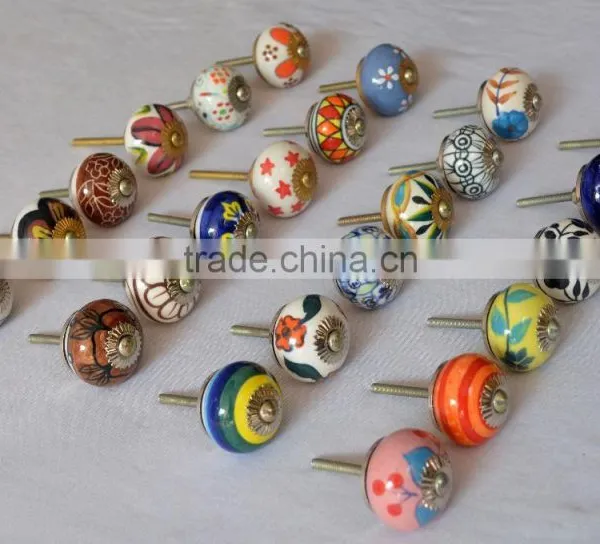 Latest Mix Design Unique Hand Painted Cabinet Knobs