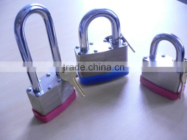 Keyed Alike and Master Key Laminated Aluminum Padlock With Brass Keys or Steel Keys photo-2